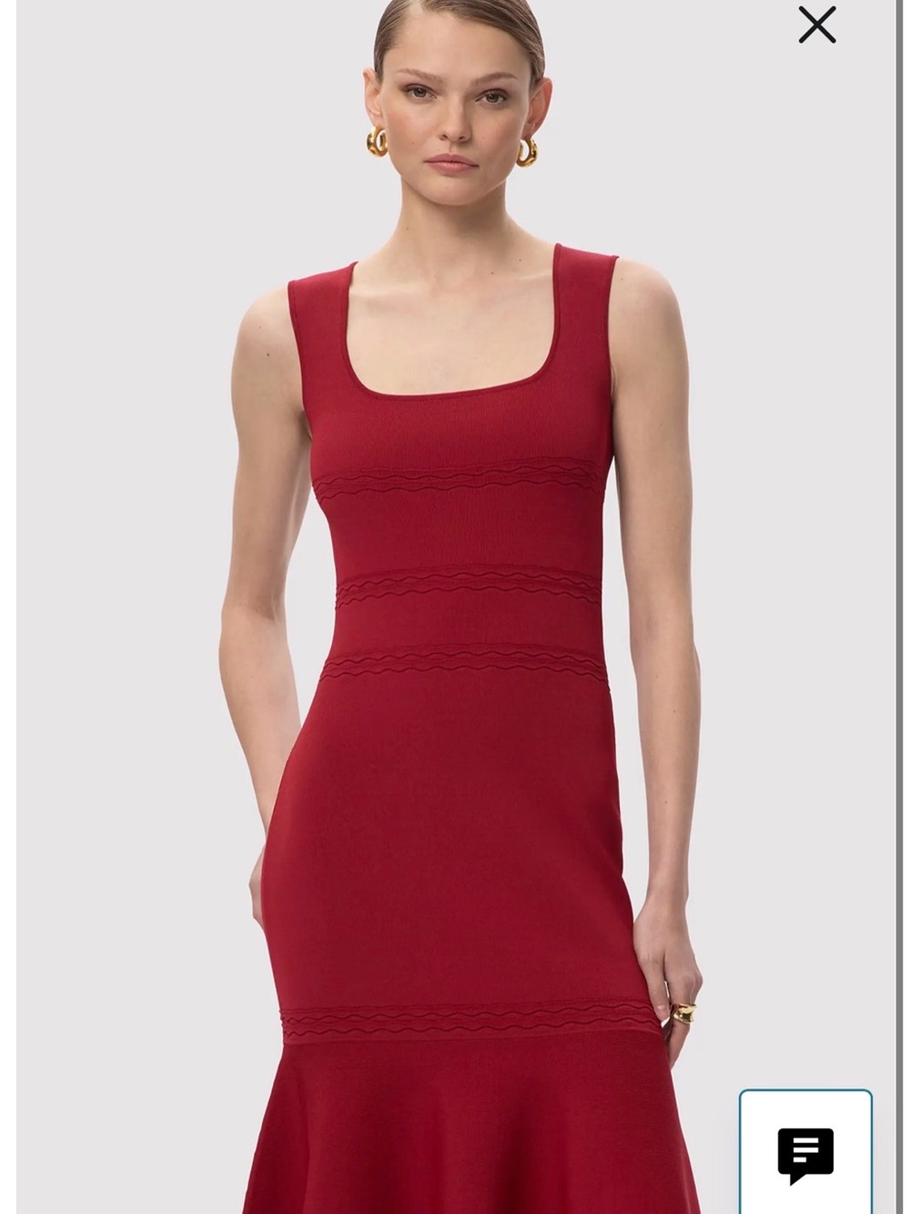Herve Leger Sleeveless Wine Midi Dress - Picture 14 of 14